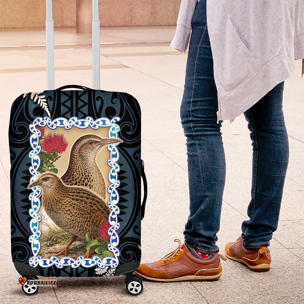 New Zealand Weka Luggage Cover Maori Hen Koru Pattern LT05