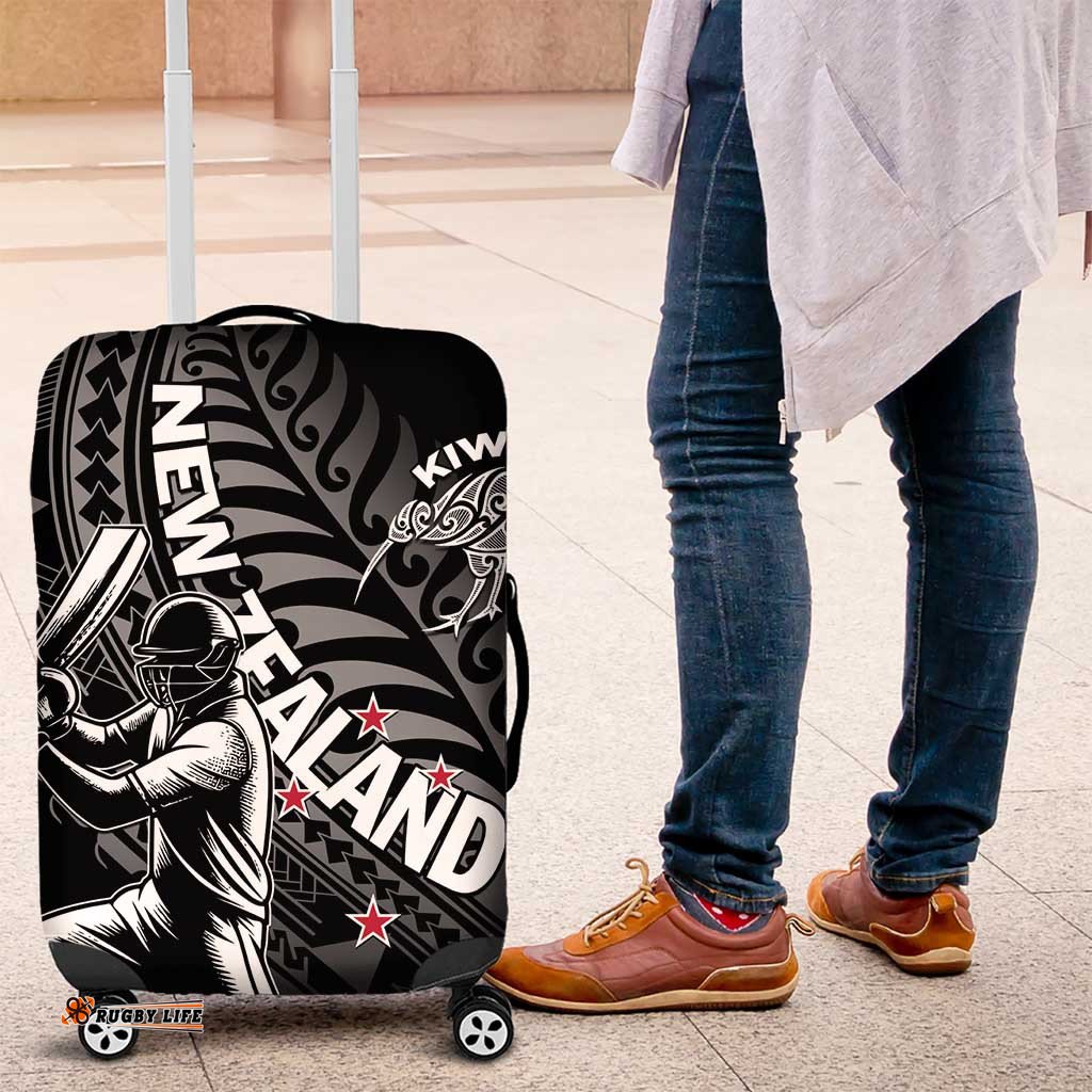New Zealand Cricket Luggage Cover Maori Kiwi Black Fern LT01
