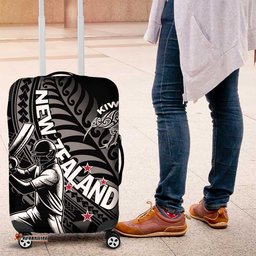 New Zealand Cricket Luggage Cover Maori Kiwi Black Fern LT01