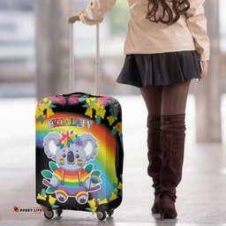 LGBTQ Koala Gay Luggage Cover Aussie Koala Bear Ekoalaty LT9