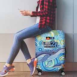 NAIDOC Week 2026 Luggage Cover Dreaming of Whales Aboriginal Dot Art LT9