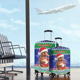 New Zealand Christmas Luggage Cover Have Yourself A Kiwi-tastic Christmas LT05