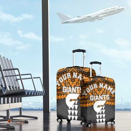 Personalized GWS Giants Luggage Cover Polynesian Tribal Pattern Heritage Football TS04