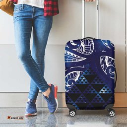 Matariki New Zealand Luggage Cover NZ Niho Taniwha Maori New Year Blue Galaxy LT14