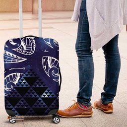 Matariki New Zealand Luggage Cover NZ Niho Taniwha Maori New Year Blue Galaxy LT14