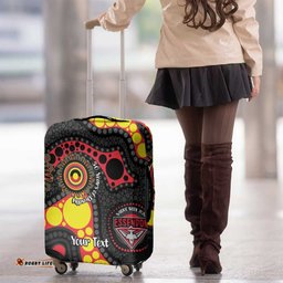 Essendon Bombers NAIDOC Week 2026 Personalised Luggage Cover 50 Years of Deadly Aboriginal Art LT14