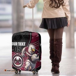 Custom Sea Eagles Luggage Cover Bird Mascot With Aboriginal Indigenous DT05