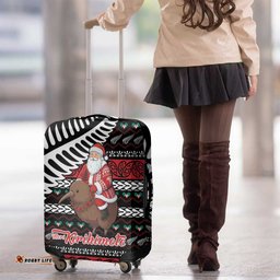 New Zealand Kiwi Santa Christmas Luggage Cover He Wairua Kirihimete LT9