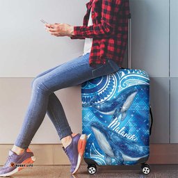 New Zealand Humpback Whale Matariki Luggage Cover Maori New Year Taniko Niho Taniwha LT14
