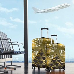 Matariki New Zealand Luggage Cover NZ Niho Taniwha Maori New Year Yellow Galaxy LT14