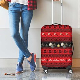 New Zealand Darts Christmas Luggage Cover Merry Xmas Aotearoa Maori Red LT14