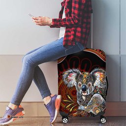 Indigenous Koala Australia Luggage Cover Australian Aboriginal Art Proud LT14