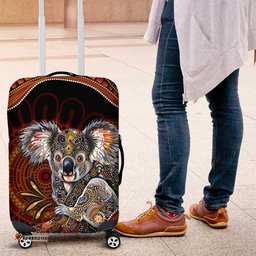 Indigenous Koala Australia Luggage Cover Australian Aboriginal Art Proud LT14