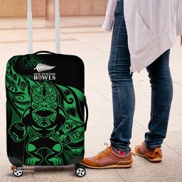 New Zealand Lawn Bowls Luggage Cover Green Maori Warrior Tribal Silver Fern LT9