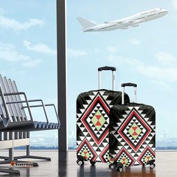 Kia Ora Aotearoa Luggage Cover 2025 Pasifika Maori Taniko Motifs LT14