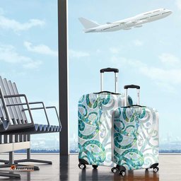 Paua Shell Maori Luggage Cover Koru Kowhaiwhai LT7