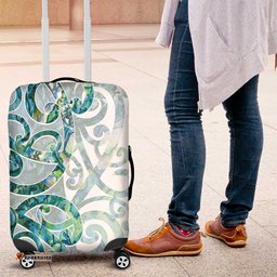 Paua Shell Maori Luggage Cover Koru Kowhaiwhai LT7