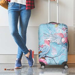 Galah Birds Australia Baby Blue & Pink Luggage Cover LT7
