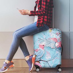 Galah Birds Australia Baby Blue & Pink Luggage Cover LT7