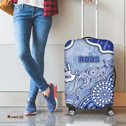 Roos Football Luggage Cover Aboriginal Dot Art Pattern DT05
