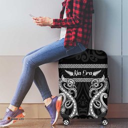 Kia Ora New Zealand Luggage Cover Maori Language Week Pango Taniko Motif LT14