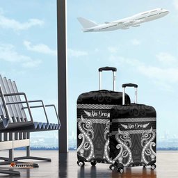Kia Ora New Zealand Luggage Cover Maori Language Week Pango Taniko Motif LT14