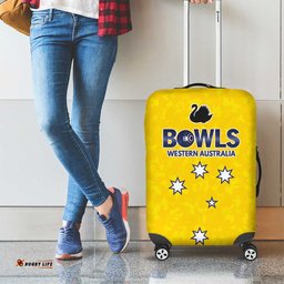 Western Australia Lawn Bowls Luggage Cover Aussie Minimalist Style LT9