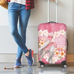 Pink Galah Australia Valentine's Day Luggage Cover I Love You With All My Heart LT14