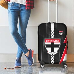 St Kilda Saints Luggage Cover Modern Geometric Sports Graphic Style TS04