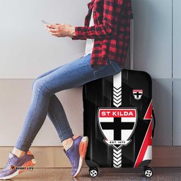 St Kilda Saints Luggage Cover Modern Geometric Sports Graphic Style TS04