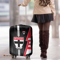 St Kilda Saints Luggage Cover Modern Geometric Sports Graphic Style TS04