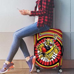 Richmond Football Club Luggage Cover Indigenous Monochrome Dot Art Mascot Style TS04