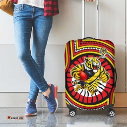 Richmond Football Club Luggage Cover Indigenous Monochrome Dot Art Mascot Style TS04