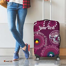 Sea Eagles NAIDOC Week 2026 Personalised Luggage Cover 50 Years of Deadly Aboriginal Art LT14