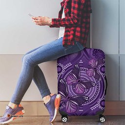 Purple Butterfly Spirit Luggage Cover Australian Epilepsy Awareness LT9