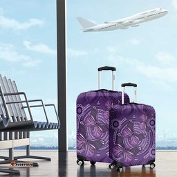 Purple Butterfly Spirit Luggage Cover Australian Epilepsy Awareness LT9