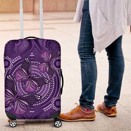 Purple Butterfly Spirit Luggage Cover Australian Epilepsy Awareness LT9