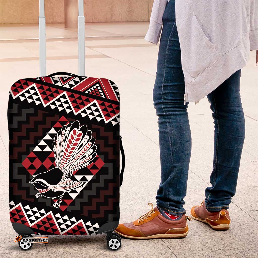 Taniko Aotearoa Luggage Cover Poutama Mix Piwakawaka LT7