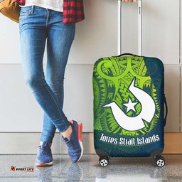 Torres Strait Islands Luggage Cover Vibrant Polynesian Tribal Pattern Art TS04