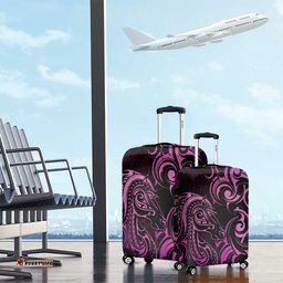 Pink Aoteara Horse Racing Luggage Cover NZ Maori Pattern LT14