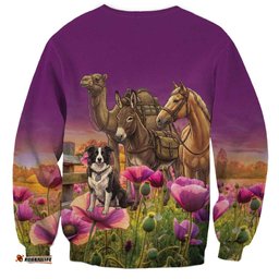 ANZAC Day Sweatshirt Lest We Forget The Animals Of War LT15