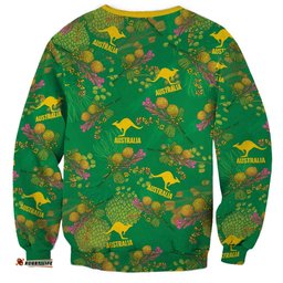 Australia Billy Buttons Sweatshirt Aussie Pycnosorus Kangaroo Seamless Style LT14