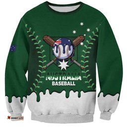 Australia 2026 Baseball Custom Sweatshirt Go Aussie Drip Style LT14