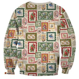 Aussie Birds Christmas La La Land Sweatshirt Beige Vintage Stamp Edition LT9