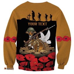 Australia ANZAC Day Personalised Sweatshirt Honouring The Animals That Served LT9