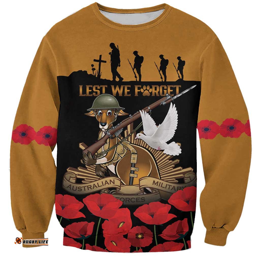 Australia ANZAC Day Personalised Sweatshirt Honouring The Animals That Served LT9