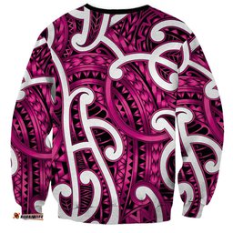 Aotearoa Maori Kowhaiwhai Sweatshirt Mawhero Puhoro and Patiki LT9