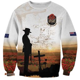 Australia And New Zealand ANZAC Day Sweatshirt Battle Of Beersheba LT05