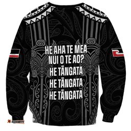 Aotearoa Toitu Te Tiriti Sweatshirt No Kiwi Without Iwi LT05
