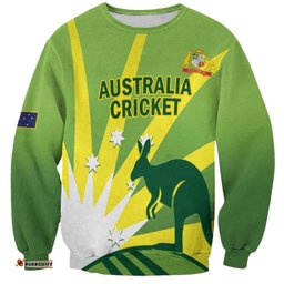 Custom Australia Cricket Sweatshirt Go Champions Aussies LT14